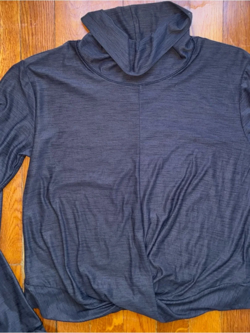 NWOT Old Navy Active Twist Front Pullover Kids's XXL Black Lightweight Athleisur